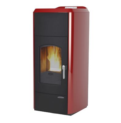 Poêle chaudière à granulés - GRETA - Laminox S.r.l. - 10 kW - 20 kW / 0 - 5 kW / contemporain