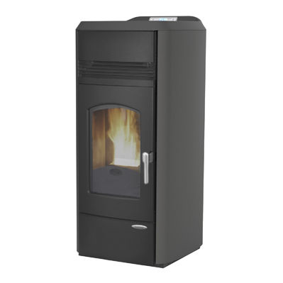 Poêle chaudière à granulés - CARLOTTA - Laminox S.r.l. - 0 - 5 kW / 20 kW - 50 kW / contemporain