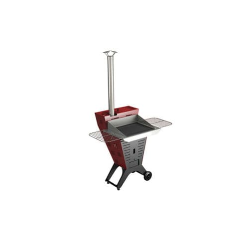 Barbecue à granulés - POLDO EASY PLUS - Laminox S.r.l. - sur roulettes / en métal