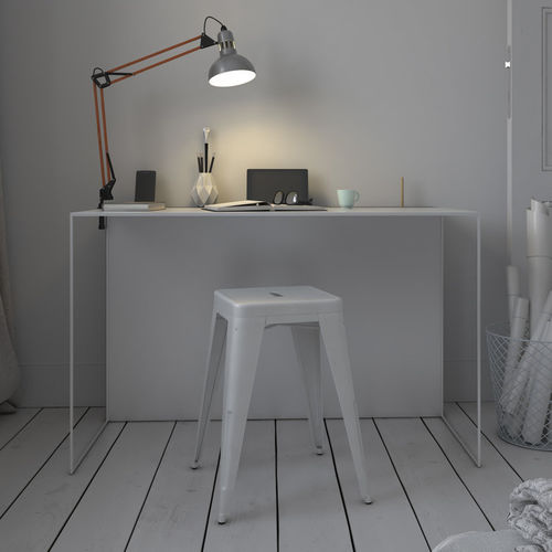 Bureau minimaliste - PHILIP - FORMA&CEMENTO - bois / en fer / en béton