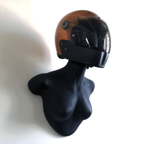 Support de casque en faïence - MATT BLACK BESSIE - FRANCOLLECTION - mural / fait main