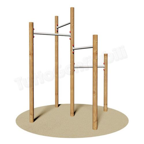 Barre de traction double - GE117 - Play Wily - Tutto Gonfiabili - triple / en métal / d'extérieur