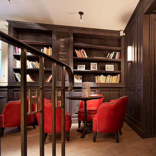 Bibliothèque murale - Xavie'Z - classique / professionnelle / en chêne