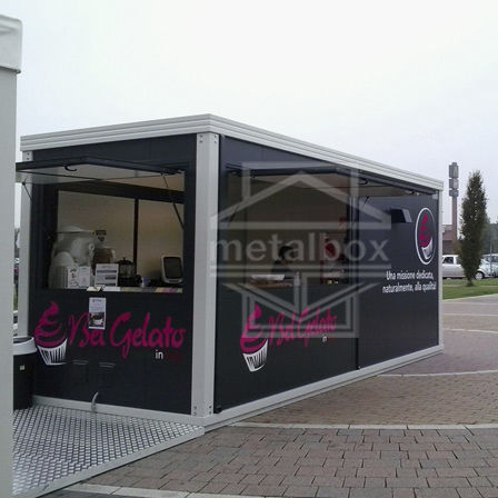 Bâtiment préfabriqué - metalbox spa - en métal / ossature métallique / pour restaurant