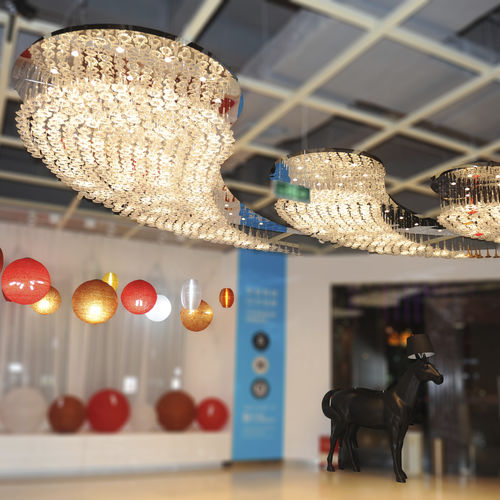 Luminaire suspendu - LOBBY  - Jako Lighting - à LED / ovale / en cristal