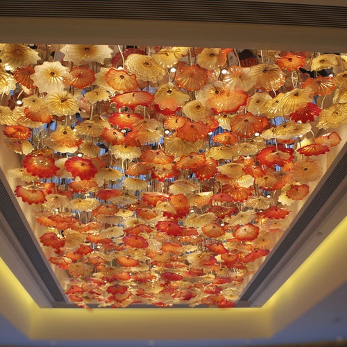 Plafonnier design original - BESPOKE ORNAMENTAL - Jako Lighting - en verre / en acier inoxydable / à LED