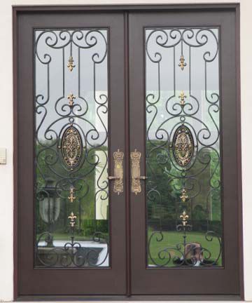 Porte d'entrée - FR-709 - Granddoors - en fibre de verre / battante / vitrée
