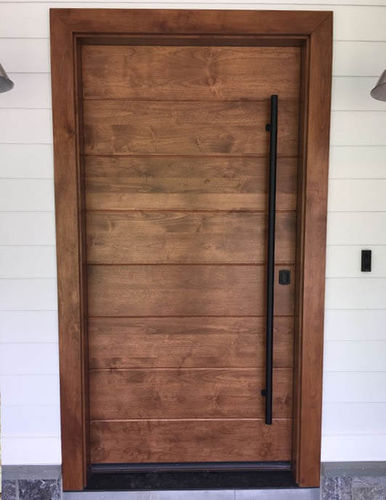 Porte d'entrée - CONTEMPORARY : CT-39 - Granddoors - en aulne / battante / pleine