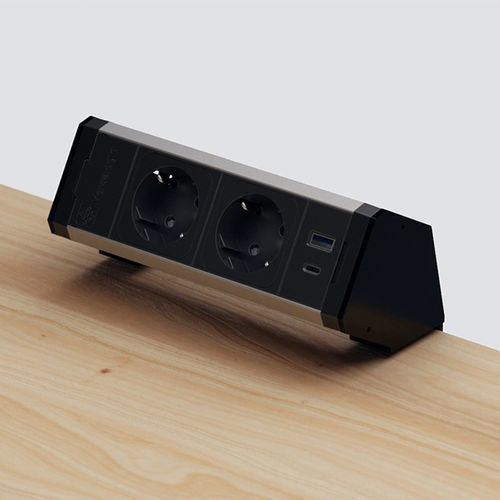 Prise de courant - VERSADESK - ASA International Group - USB / double / pour bureau