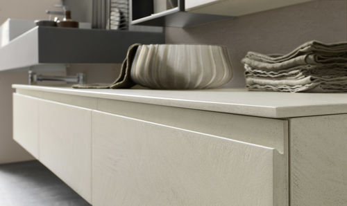 Meuble vasque suspendu - C103 - BAXAR - en bois / contemporain / avec tiroirs