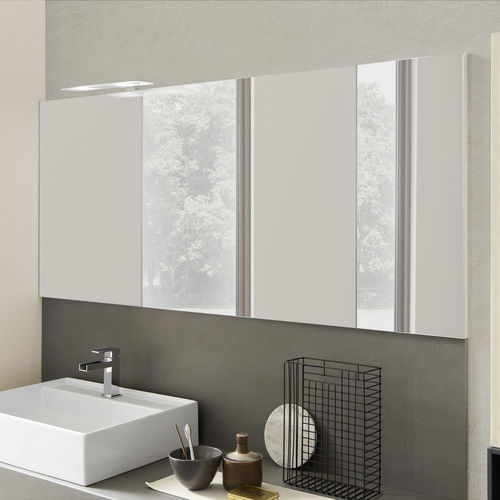 Miroir de salle de bain mural - C103 - BAXAR - contemporain / rectangulaire / lumineux