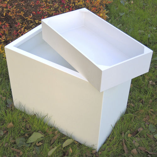 Jardinière en composite - KAMA - rectangulaire / carrée / ronde