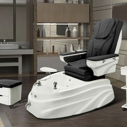 Fauteuil de pédicure en cuir - 4123B - Silverfox Corporation Limited - en PU / en acrylique / avec repose-pieds