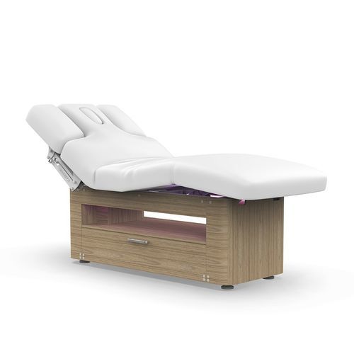 Table de massage électrique - 2284 - Silverfox Corporation Limited - en cuir / en bois / avec rangement