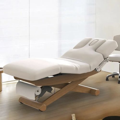 Table de massage pliante - 2256C - Silverfox Corporation Limited - en PU / en bois / à hauteur réglable