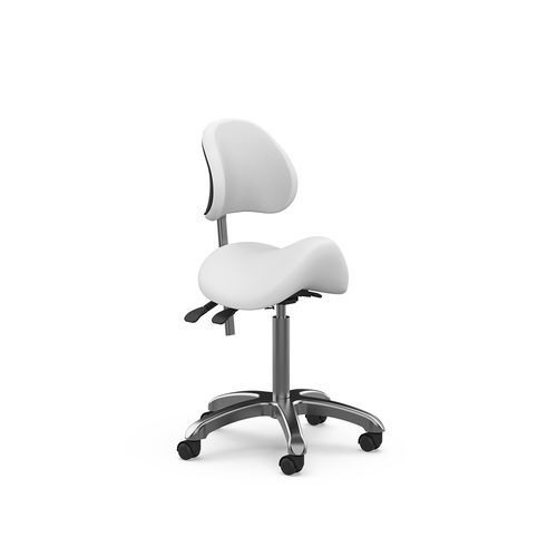 Tabouret contemporain - 1025A - Silverfox Corporation Limited - en cuir / en plastique / avec piètement en métal
