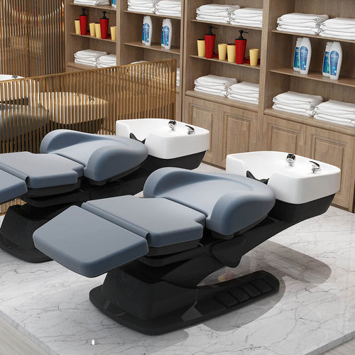 Bac à shampoing avec repose-pieds - 6001 - Silverfox Corporation Limited - en cuir / électrique / 1 place