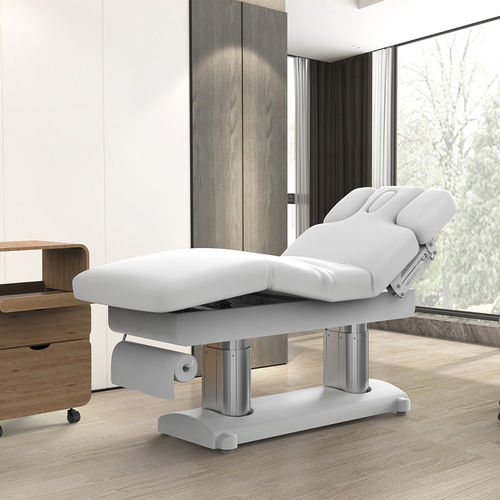 Table de massage électrique - 2249 - Silverfox Corporation Limited - en cuir / en bois / à hauteur réglable