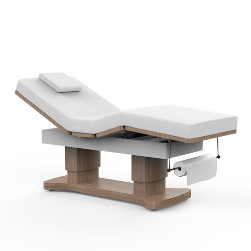 Table de massage électrique - 2290B - Silverfox Corporation Limited - en cuir / en bois / à hauteur réglable