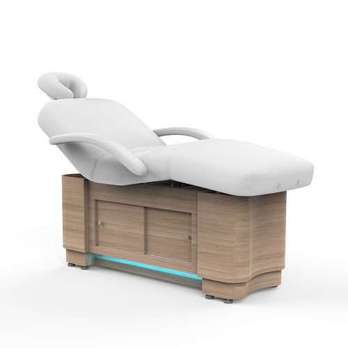 Table de massage électrique - 2295 - Silverfox Corporation Limited - en cuir / en bois / avec rangement