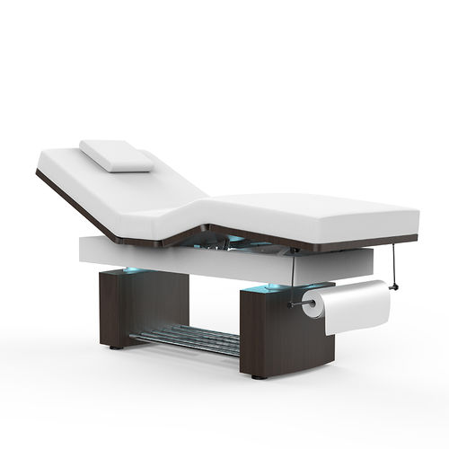 Table de massage électrique - 2341B - Silverfox Corporation Limited - en cuir / en bois / à hauteur réglable