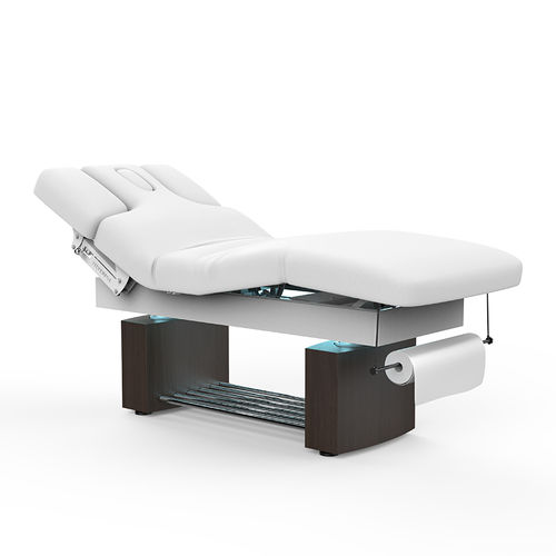 Table de massage électrique - 2341C - Silverfox Corporation Limited - en cuir / en bois / à hauteur réglable