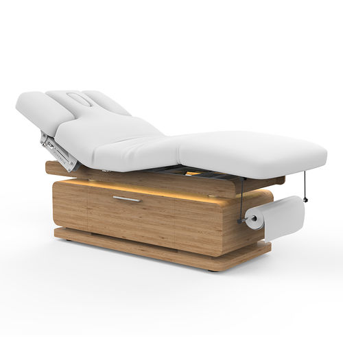 Table de massage électrique - 2342C - Silverfox Corporation Limited - en cuir / en bois / à hauteur réglable