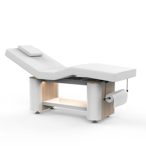 Table de massage électrique - 2343A - Silverfox Corporation Limited - en cuir / en bois / à hauteur réglable