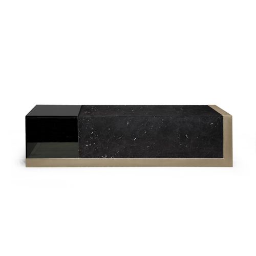 Table basse contemporaine - V226 - Aston Martin - en verre / en marbre / avec piètement en métal