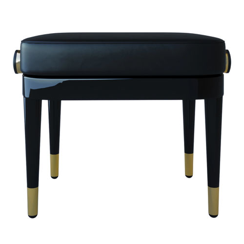 Tabouret de piano contemporain - LALA - KAUNUS DESIGN, S.L. - en cuir / en bois laqué brillant / en hêtre