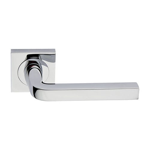 Poignée pour porte - MILANO QUAD - RDS - en laiton chromé / en laiton nickelé / contemporaine