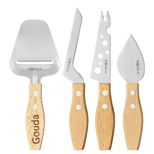 Couteau à fromage avec manche en bois - Mini Geneva - Boska - avec lame en acier inoxydable