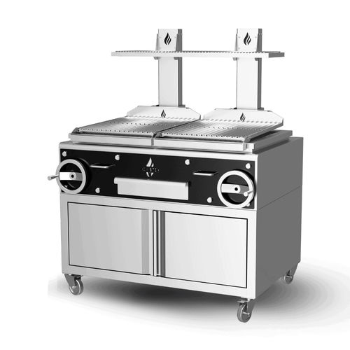 Gril à charbon - GP2GC - ROASTER OVENS N´GRILLS - au sol / pour cuisine professionnelle / en acier inox
