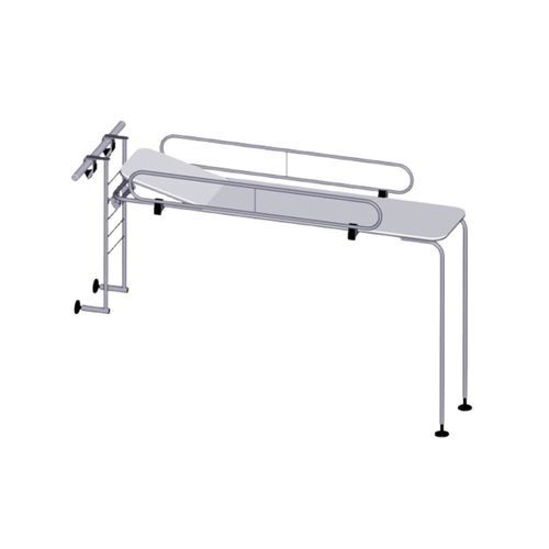 Table de massage fixe - France REVAL - en acier inoxydable / en soie / humide