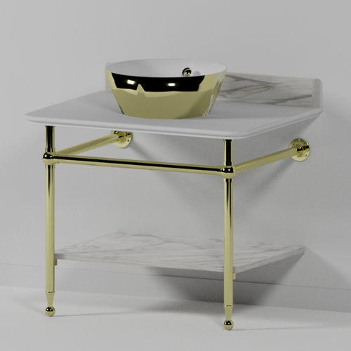 Console pour lavabo en chrome - WS2DFX - Opus Bathrooms - en laiton poli