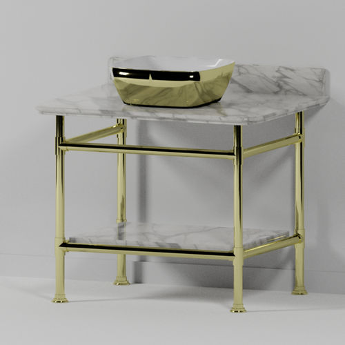 Console pour lavabo en chrome - WS4SSE - Opus Bathrooms - en laiton poli