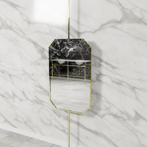 Miroir de plafond - OCTPM - Opus Bathrooms - contemporain / octogonal / en nickel