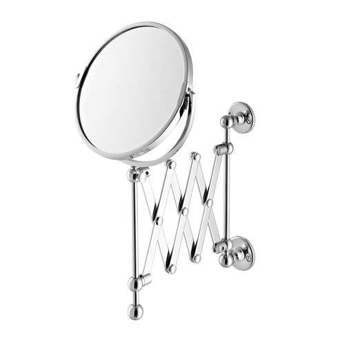 Miroir mural - EXTENDING SHAVING - Opus Bathrooms - contemporain / rond / en nickel