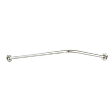 Barre de rideau de douche en métal - Opus Bathrooms - courbée / d'angle