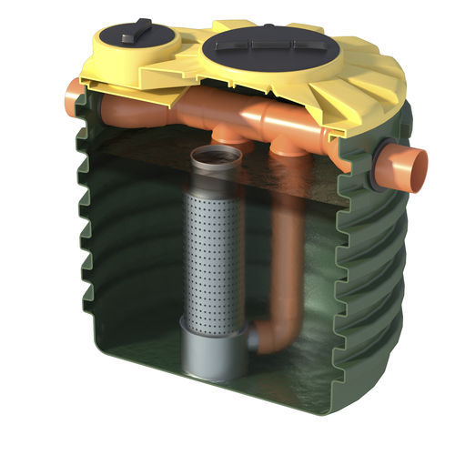 Séparateur à hydrocarbures en polyéthylène haute densité (PEHD) - COALESCENCE - ROTOTEC SPA - en acier