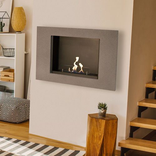Cheminée au bioéthanol - GOYA - Xaralyn - murale / simple face / à foyer ouvert