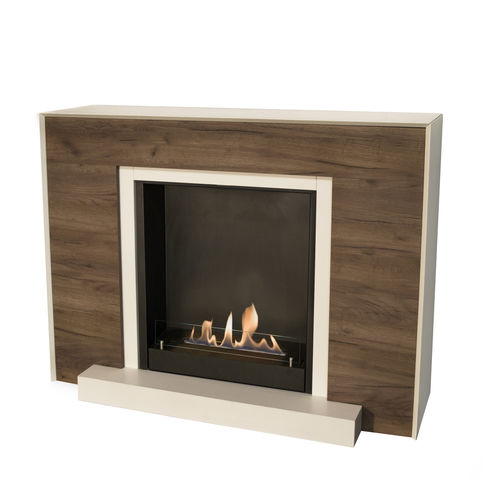 Habillage de cheminée design scandinave - MARVIK - Xaralyn - en bois
