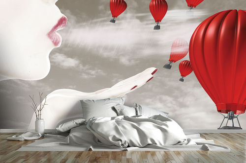 Papier peint contemporain - AIR BALOON - INSTABILE LAB - tableau de maître