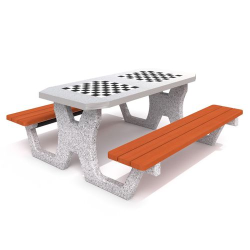 Table d'échecs d'extérieur - CHESS TABLE 2 - Inter System - classique / pour aire de jeux / pour espace public