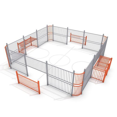 Terrain de football pour espace public - ARENA : SOCCER RING 1 - Inter System - modulable pour tout-petits