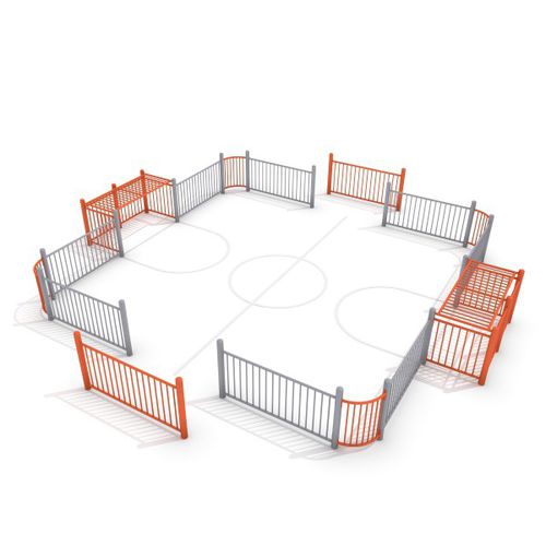 Terrain de football pour espace public - ARENA : SOCCER RING 2 - Inter System - modulable pour tout-petits