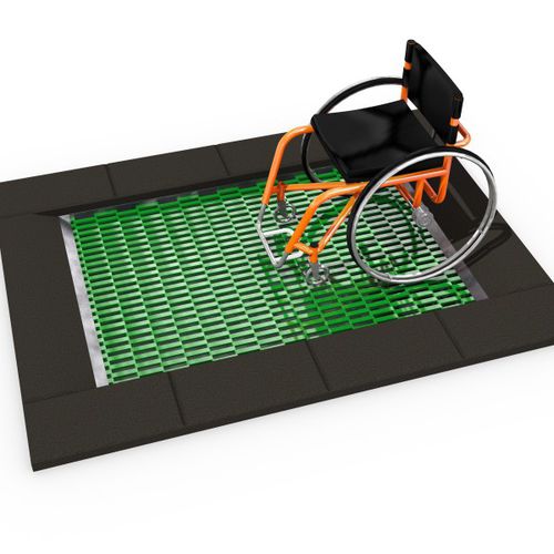 Trampoline pour aire de jeux - INTEGRADO : ORTA-I 150x 200 - Inter System - rectangulaire / d'extérieur