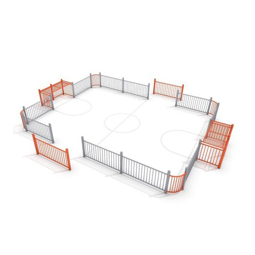 Terrain de football pour espace public - ARENA : SOCCER RING 4 - Inter System - modulable pour tout-petits