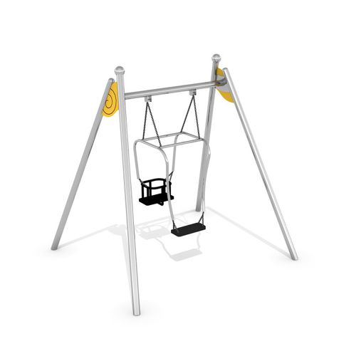 Balançoire en acier inoxydable - LIMAKO : PATRO - Inter System - pour parc de jeux / double / multiple
