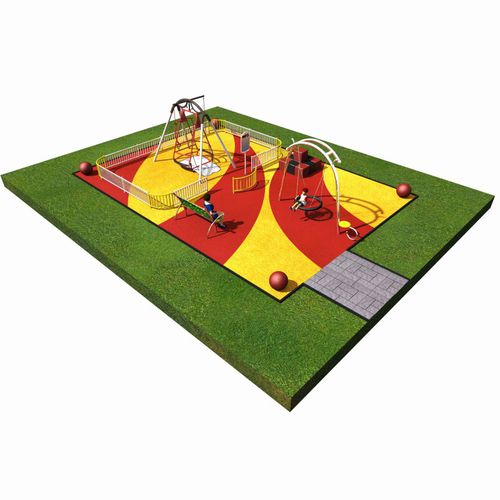Structure de jeu pour aire de jeux - INTEGRADO 1 - Inter System - en plastique / en métal / modulaire